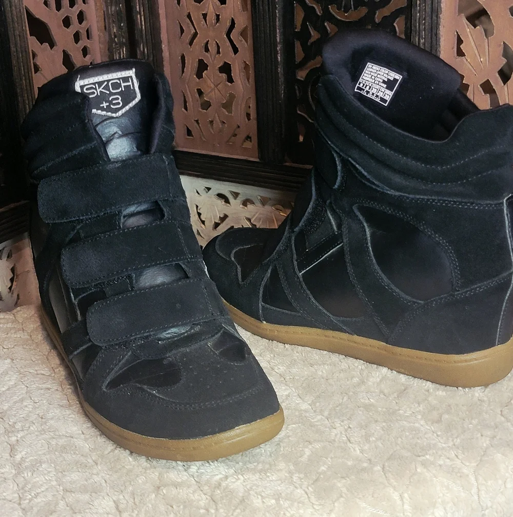 SKCH+3 BY SKECHERS, BLACK, Sz 9 Like NEW! - Picture 6 of 8